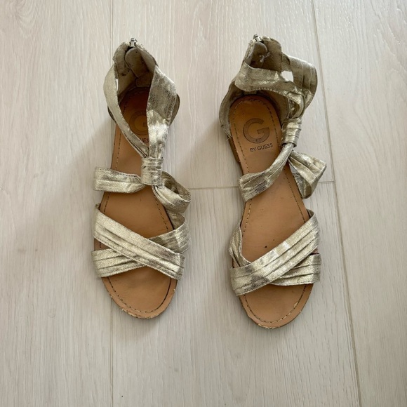 Guess Women's Metallic Gladiator Sandals - Picture 1 of 9